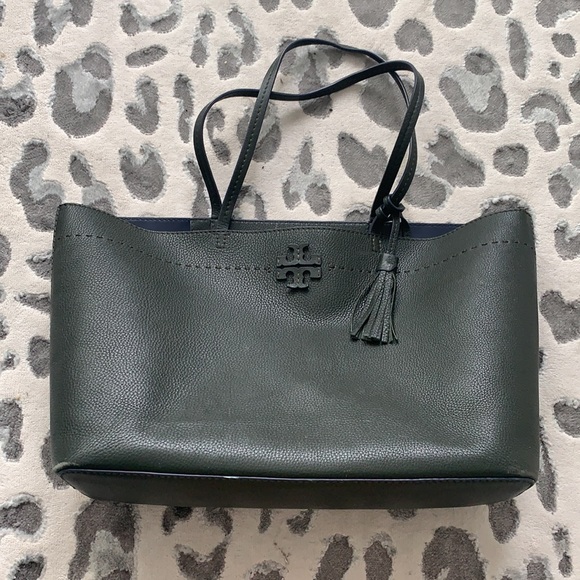 Tory Burch Handbags - Tory Burch Olive Green Tote Bag